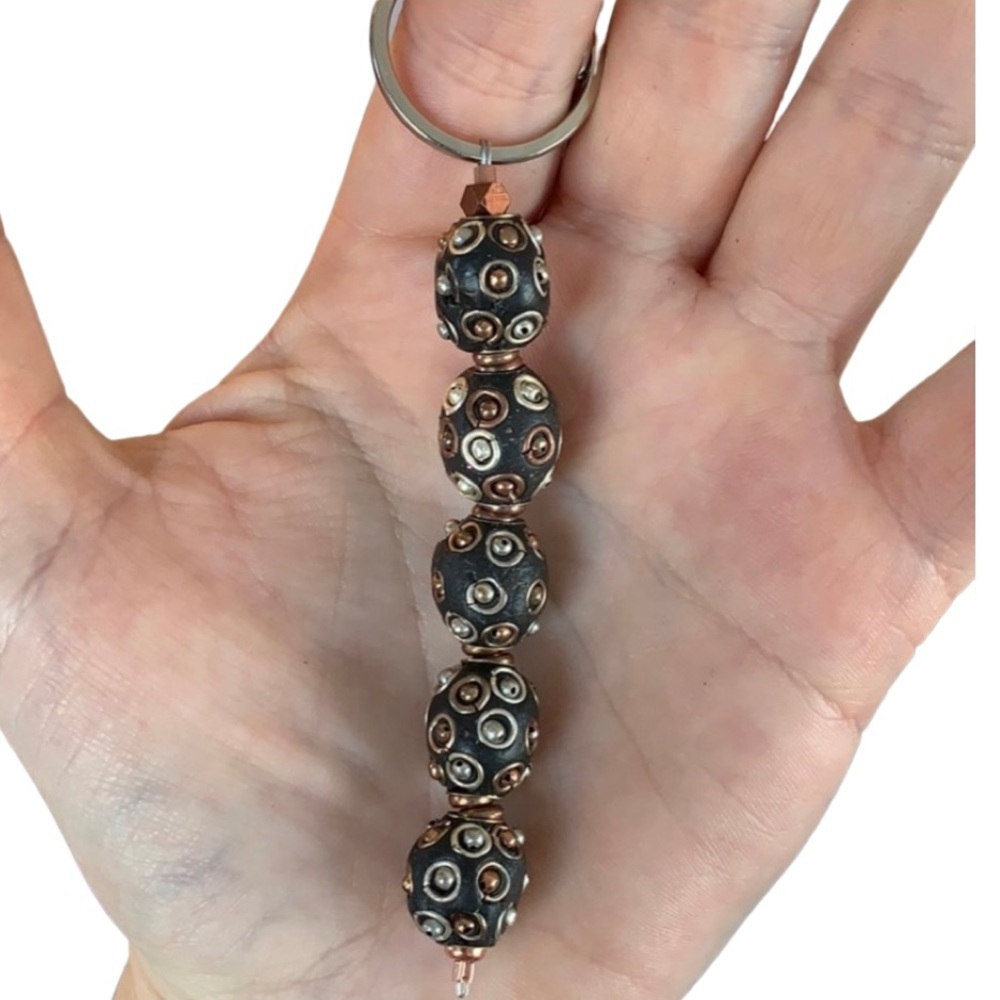 Beaded handmade keychain